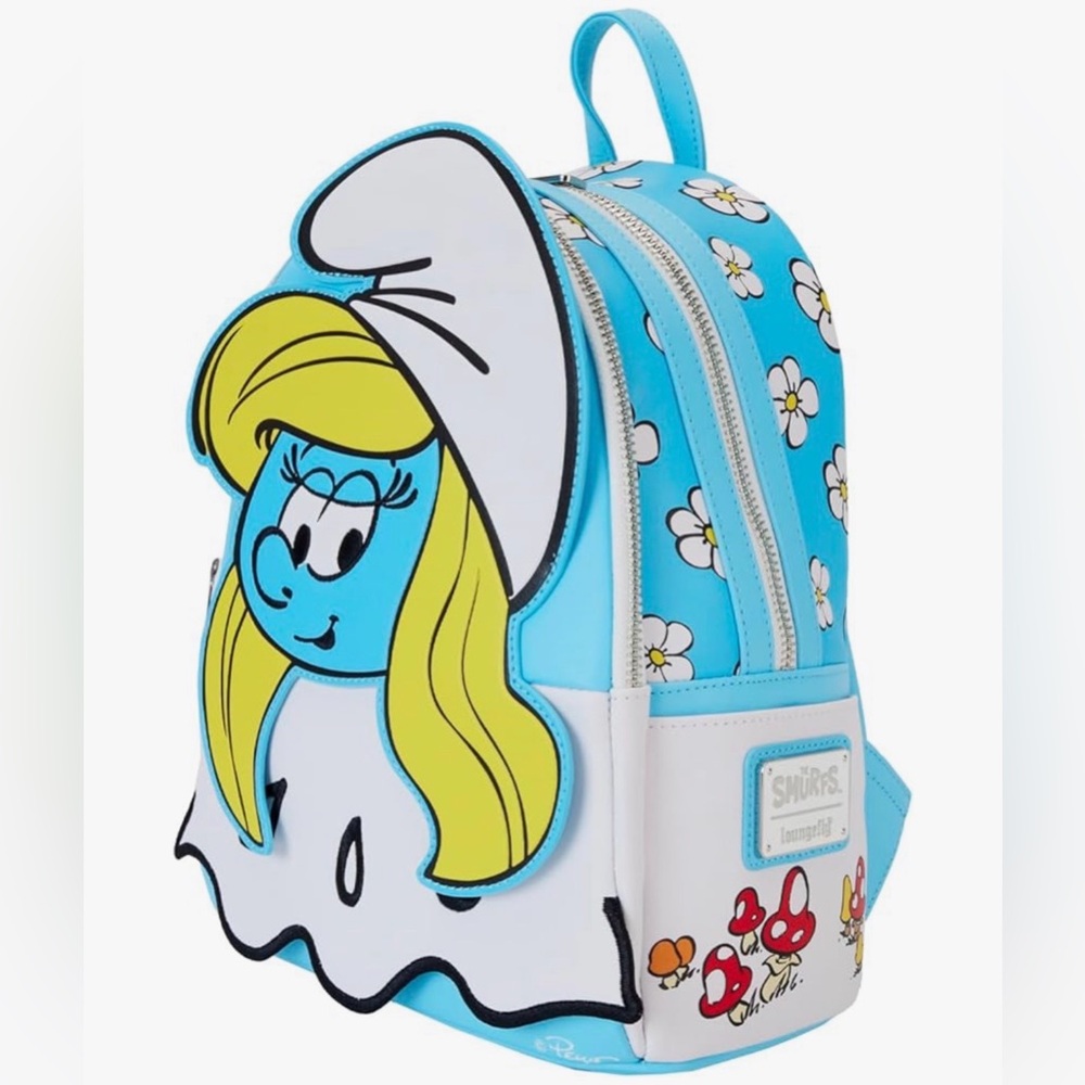 Smurfette Floral Mini Backpack - Blue